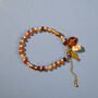 Amber Gingham Toggle Necklace, thumbnail 5 of 6