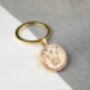 1946 80th Birthday Brass Threepence Coin Keyring, thumbnail 1 of 3