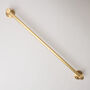 Solid Brass Kitchen Hook Rail | Satin Brass, thumbnail 2 of 4