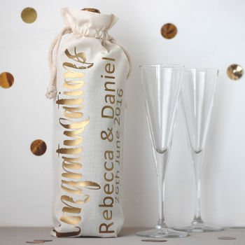 Personalised Congratulations Bottle Bag, 2 of 3