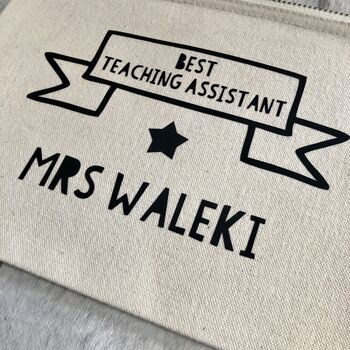Personalised Best Teacher Award Pouch/Pencil Case, 3 of 3