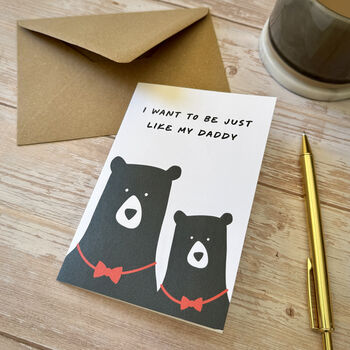 Just Like Daddy, A6 Father's Day Card, 5 of 5