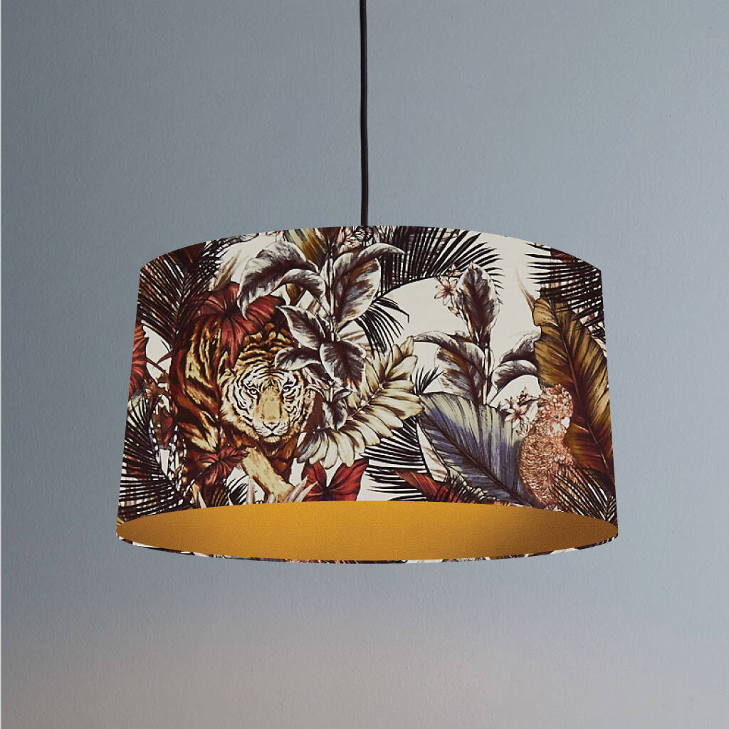 Bengal Tiger Lampshade In Safari By, Safari Table Lamp Shades