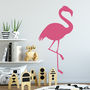 Personalised Flamingo Wall Sticker Gift For Girls Room, thumbnail 2 of 4