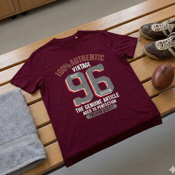 'Authentic Vintage 1996' 30th Birthday Gift T Shirt, 5 of 11