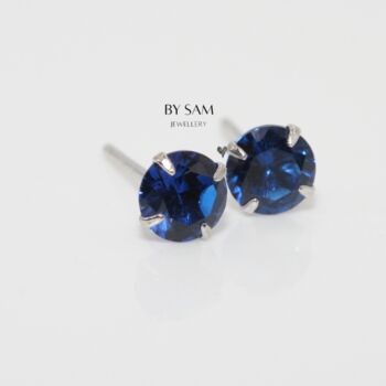 Sapphire Birthstone Earrings Gift For Her, 2 of 6