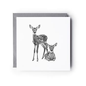 Countryside Fawn Greeting Card, 2 of 5