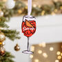 Personalised Aperol Spritz Christmas Bauble Decoration, thumbnail 1 of 6