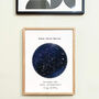 Create Your Night Sky Location And Date Star Map Print, thumbnail 1 of 7