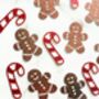 20 X Candy Cane And Gingerbread Christmas Confetti, Table Scatter, Decorations, Festive Decor, thumbnail 5 of 6