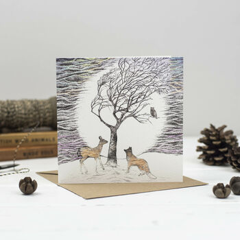 'Christmas Deer And Hares' Mixed Pack Of 10 Cards, 6 of 10