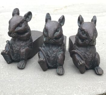 Set Of Three Cute Mouse Pot Stands In Gift Pouch, 2 of 6