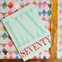 Mini Roman Numerals Seventy Card, thumbnail 1 of 5