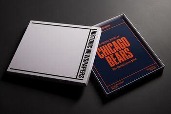 Chicago Bears Personalised Gift Newspaper Book, 3 of 12