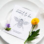 10 Floral Bee Wildflower Seed Wedding Favours, thumbnail 2 of 6