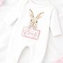 Personalised Easter Bunny Baby Vest, thumbnail 1 of 3