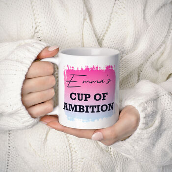 Personalised Cup Of Ambition Mug Congratulations Gift, 4 of 6