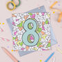 '8th' Birthday Card, thumbnail 1 of 2