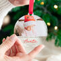 Personalised Baby's First Christmas Auntie Bauble, thumbnail 3 of 5