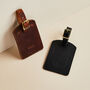 Personalised Leather Traditional Luggage Tag, thumbnail 3 of 5
