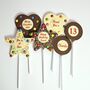 Three Personalised Chocolate Lollipops, thumbnail 3 of 4