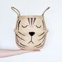 Children's Tiger Seagrass Storage Belly Basket, thumbnail 3 of 4
