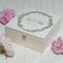 Personalised Birth Flower Wedding Memory Box, thumbnail 2 of 4