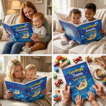 Personalised Goodnight Sweet Dreams Bedtime Story Book, 7 of 12