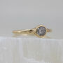 'Valentina' Salt And Pepper Diamond Solitaire Ring, thumbnail 4 of 11