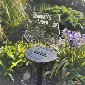Flowers And Bees Colour Changing Solar Garden Light, 2 of 7