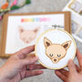 Dog Cross Stitch Kit Craft Decoration Letterbox, thumbnail 4 of 8