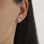 Baby Pig Stud Earrings In Sterling Silver, thumbnail 6 of 12