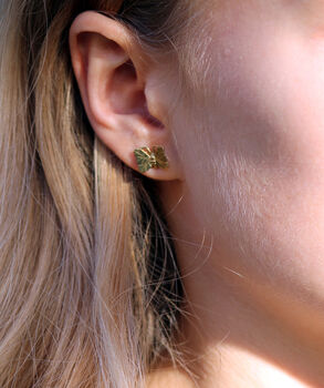Sterling Silver Or Gold Vermeil Butterfly Studs, 3 of 4