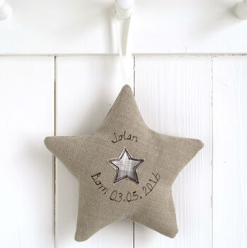 Personalised Embroidered Hanging Star Gift, 9 of 11