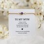 Mum Wedding Gift From Bride, Birthstone Bracelet, thumbnail 1 of 10