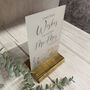 Floral Personalised Leave Your Wishes Sign Opaque, thumbnail 3 of 6