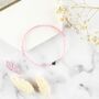 You Know Too Much Best Friends Heart Charm Wish Bracelet, thumbnail 2 of 4