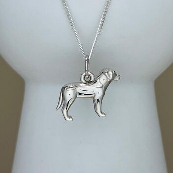 Personalised Labrador Sterling Silver Necklace, 3 of 5
