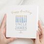 Personalised Uncle Birthday Cake Card, thumbnail 1 of 7