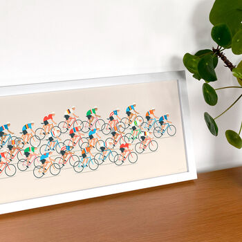 Cycling Wall Art, Peloton Poster, Cyclist Gift, 2 of 8