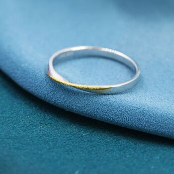 Mobius Ring With Partial Gold Coating, 3 of 12