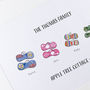Personalised Flip Flop Family Print, thumbnail 8 of 8