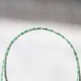 Green Agate Gemstone Beaded Necklace, thumbnail 5 of 7