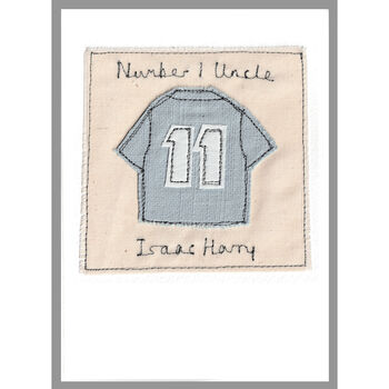 Personalised Football Shirt Father's Day Card, 6 of 9