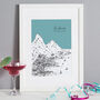 Personalised St Lucia Print, thumbnail 7 of 9