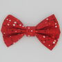 Red Bubbles Dog Bow Tie, thumbnail 3 of 4