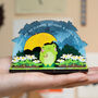 Personalised No Flowers Without Rain Pop Out Card, thumbnail 1 of 7