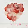 Balloon Card, Personalised Hearts, thumbnail 1 of 5
