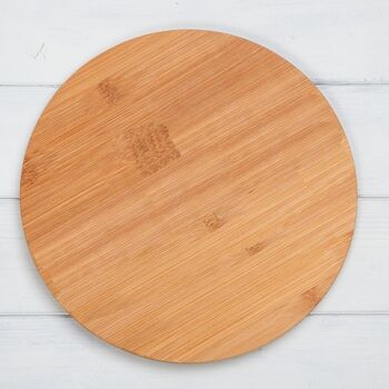 Bamboo Wood Round Chopping Board Or Cheese Board, 2 of 2