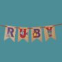 Wooden Animal ' Bunting Letters', thumbnail 2 of 4